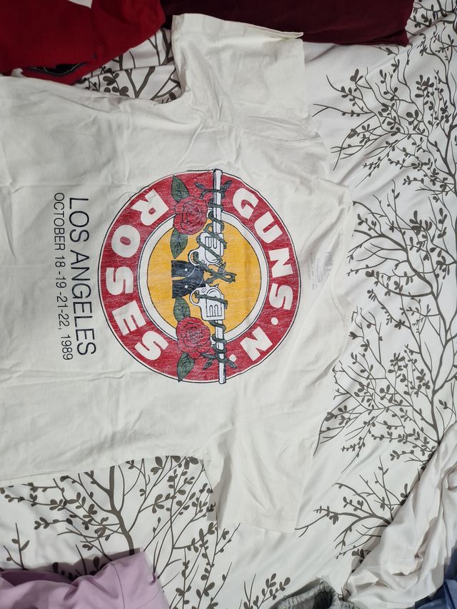 Camiseta Pull&Bear Guns N' Roses Blanca