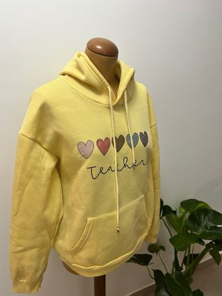 Sudadera Teacher Corazones Multicolor