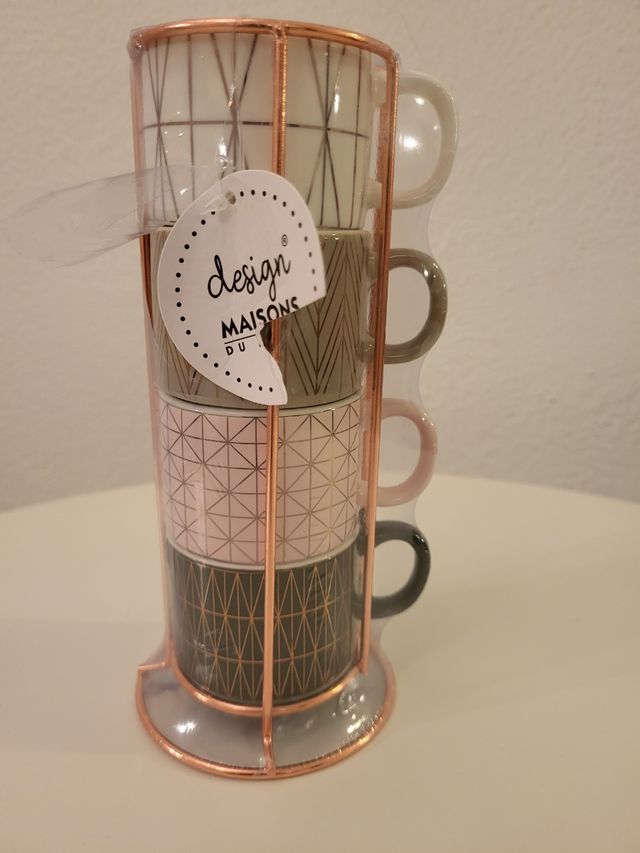 4 Tazas Diseño Maison du Monde sin estrenar con eb