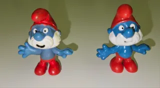 Coppia Grande Puffo Pejo Schleich - 1969