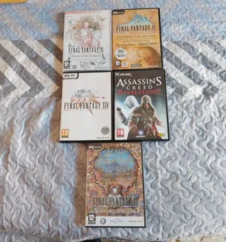 Lote 5 Juegos PC Final Fantasy y Assassin's Creed