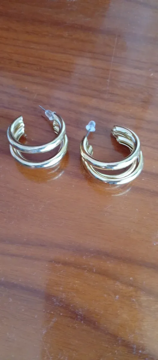 Pendientes Aro Bisutería dorados