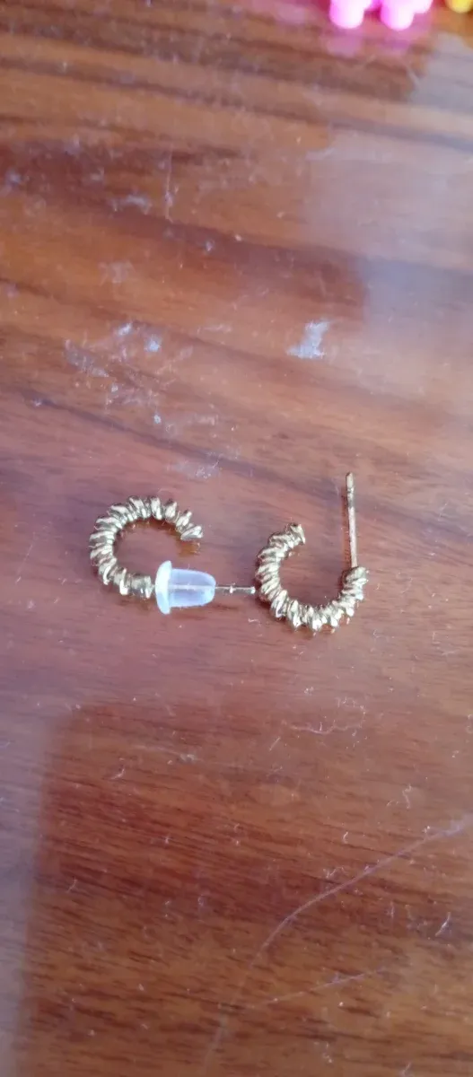 Pendientes Aro Bisutería dorados