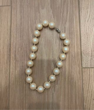 Collana perle bianche con chiusura argento