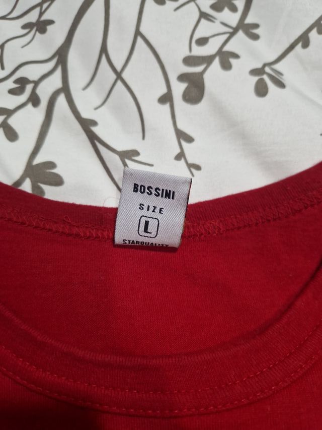 Camiseta Bossini Roja Hombre