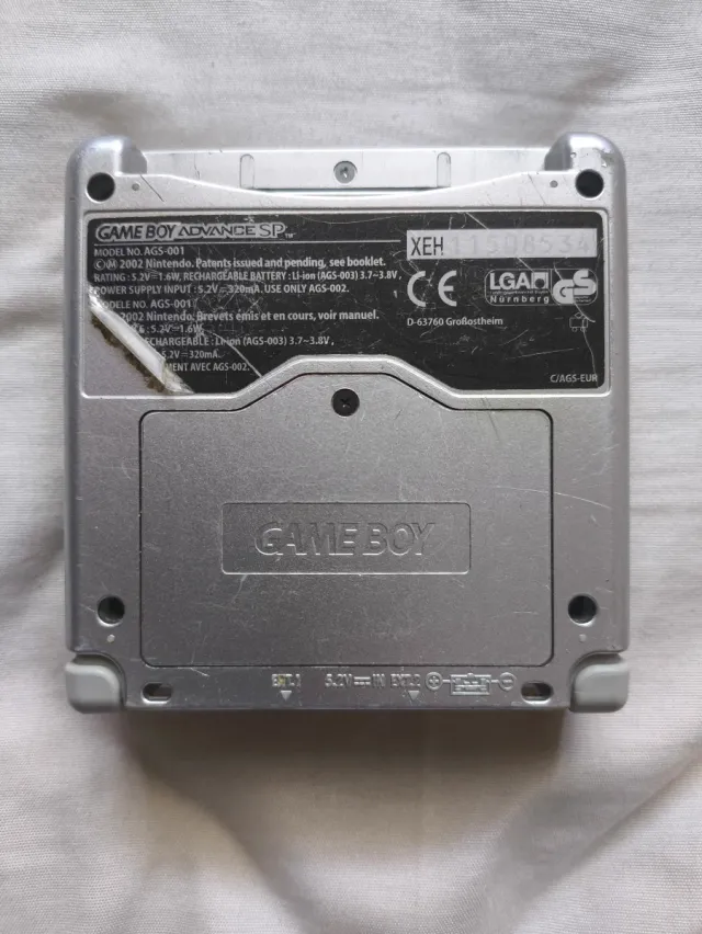 Gameboy Advance SP (001) Cinza