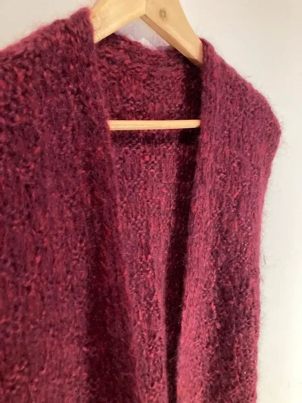 Chaleco de punto hecho a mano