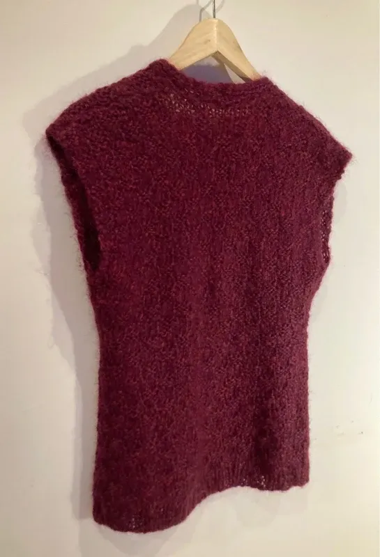 Chaleco de punto hecho a mano