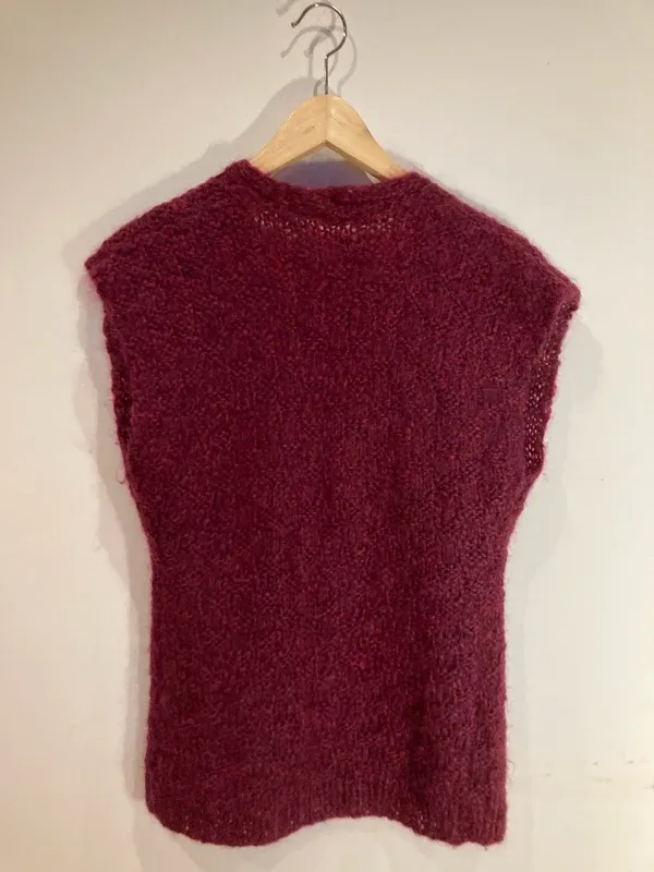 Chaleco de punto hecho a mano