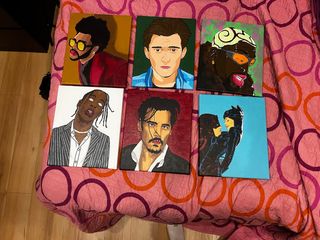 Lienzos pintados a mano