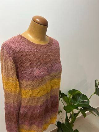 Jersey Numph rayas rosa y amarillo