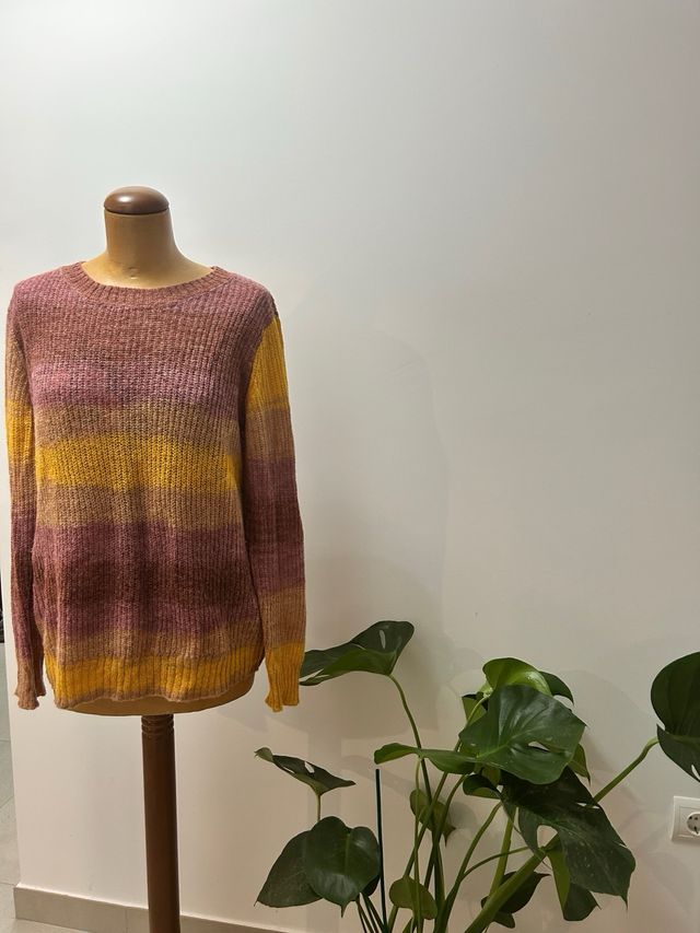 Jersey Numph rayas rosa y amarillo