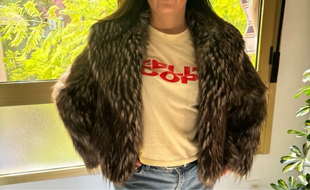 Chaqueta efecto pelo nueva