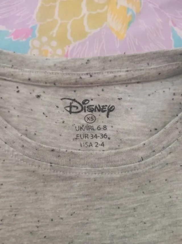 Camiseta Stitch Manga Corta Gris