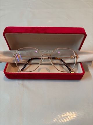 Montura Gafas Carolina Herrera Oro y Marrón