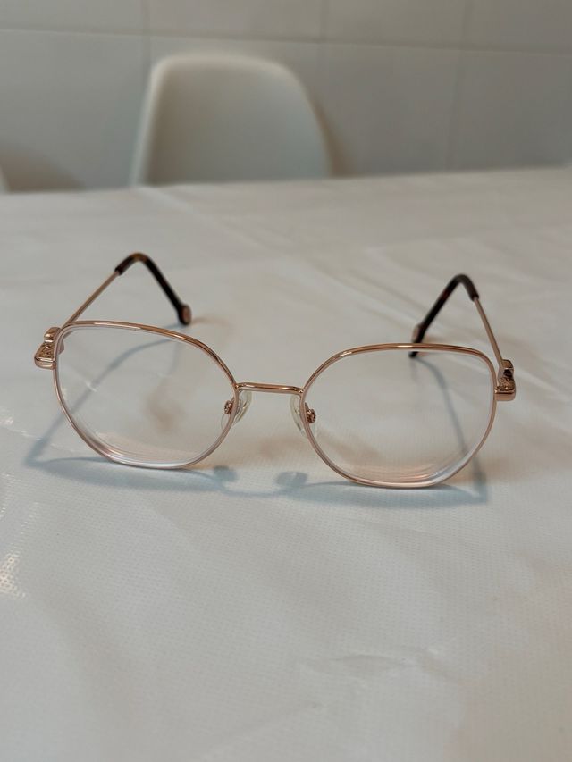 Montura Gafas Carolina Herrera Oro y Marrón