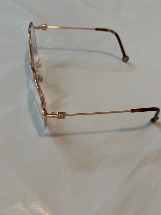 Montura Gafas Carolina Herrera Oro y Marrón