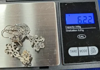 Pendientes de Plata 1ª ley 925 filigrana.