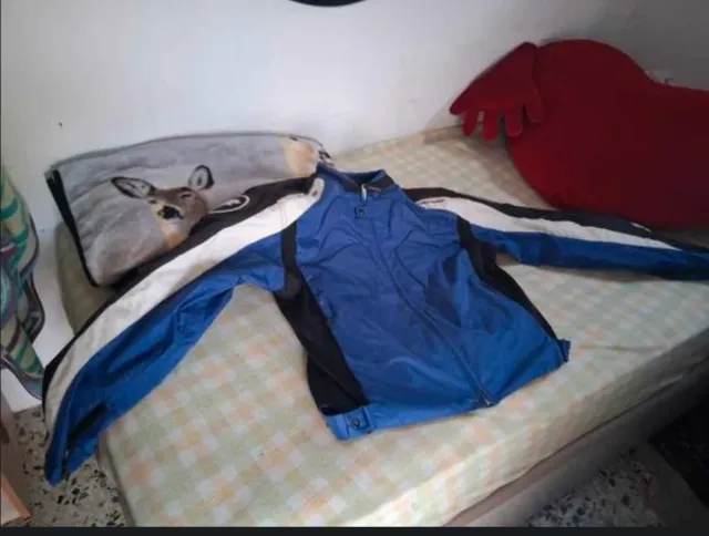 Chaqueta de moto Bering azul y negra