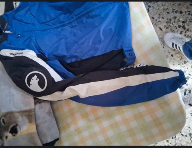 Chaqueta de moto Bering azul y negra