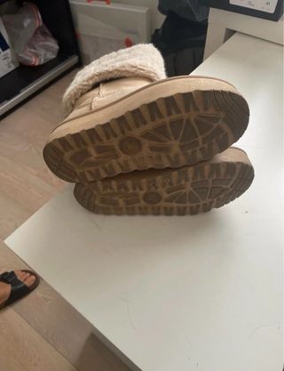 Stivaletti bimba pelliccia beige tg 34