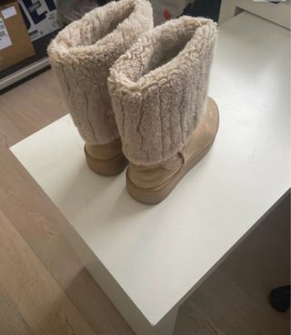 Stivaletti bimba pelliccia beige tg 34