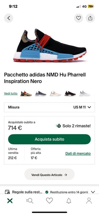 Adidas Pharrell Williams HU Scarpe Uomo
