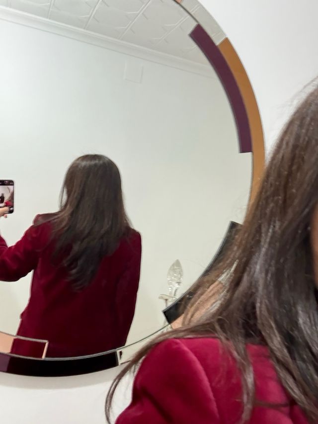 Blazer de terciopelo burgundy 