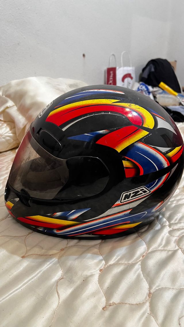 Casco NZI Negro con Visera