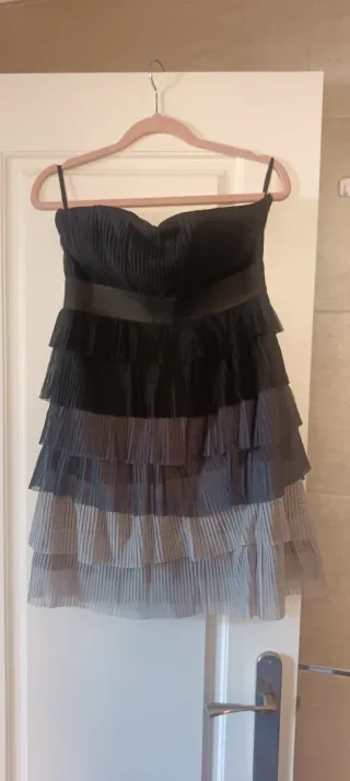 Vestido Blanco Talla L palabra de honor