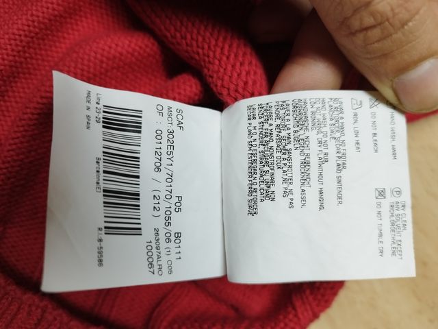 Jersey Burberry Cremallera Roja Talla M