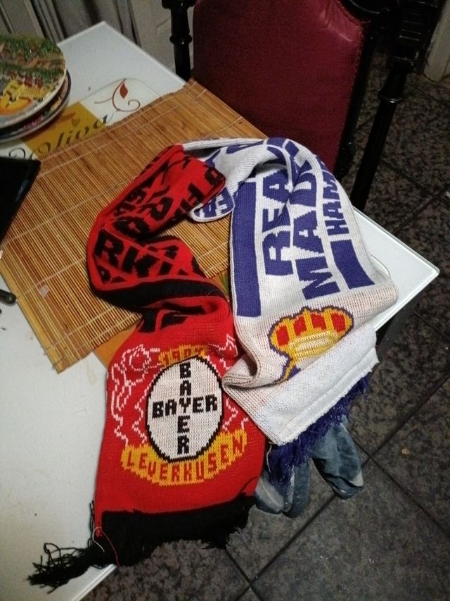 Bufanda Bayer Leverkusen Final Copa 2002 real madr