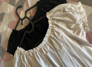 Top bianco e nero taglia unica