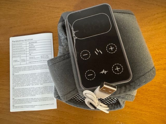 Masajeador de rodilla calefactable