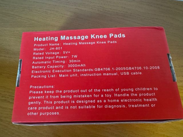 Masajeador de rodilla calefactable