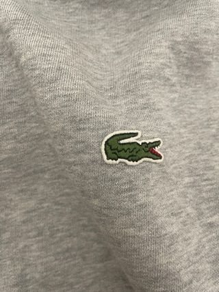 Sudadera gris Lacoste con cremallera