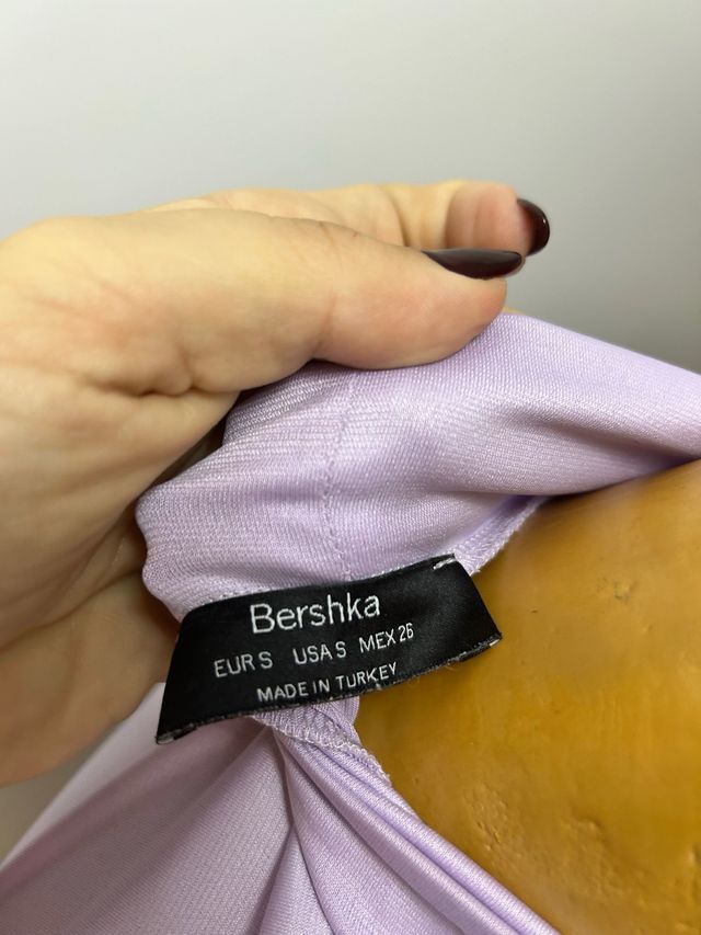 Body Bershka Lila Manga Farol