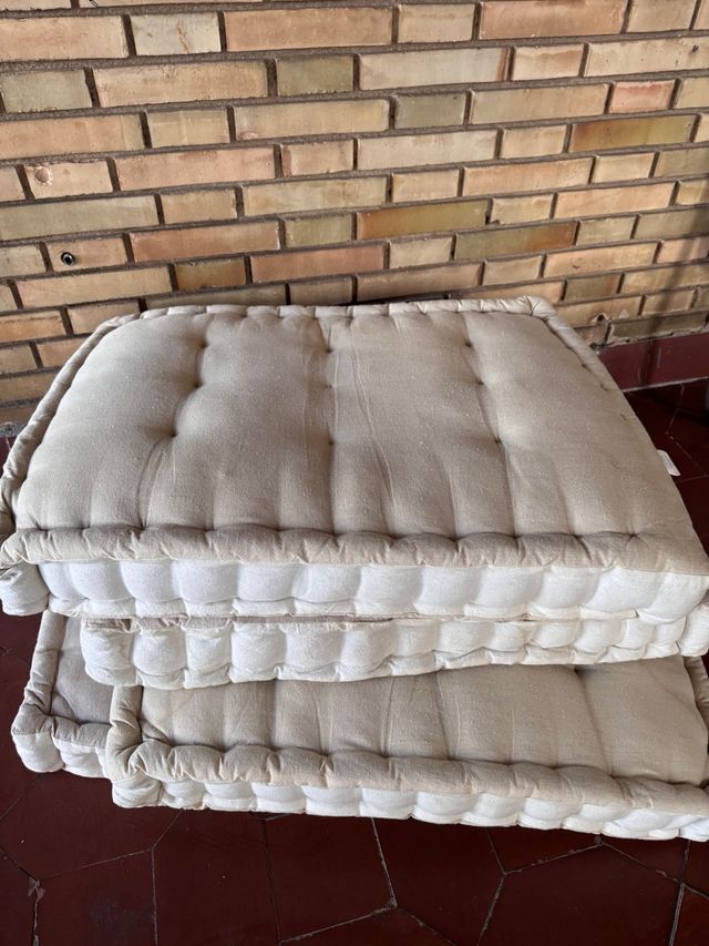 Cojines de sofá beige (2 unidades)