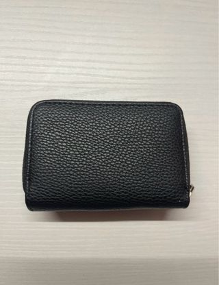 Portafoglio donna nero con fiocco