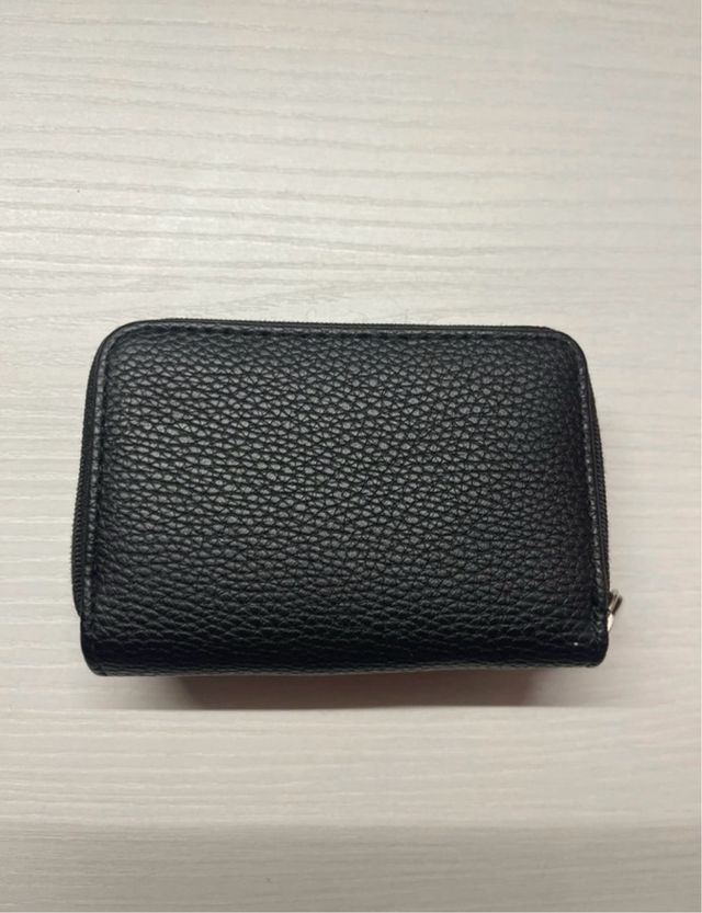 Portafoglio donna nero con fiocco