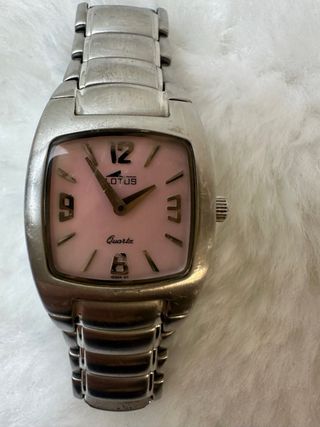 Reloj Lotus Niña Rosa y Plateado