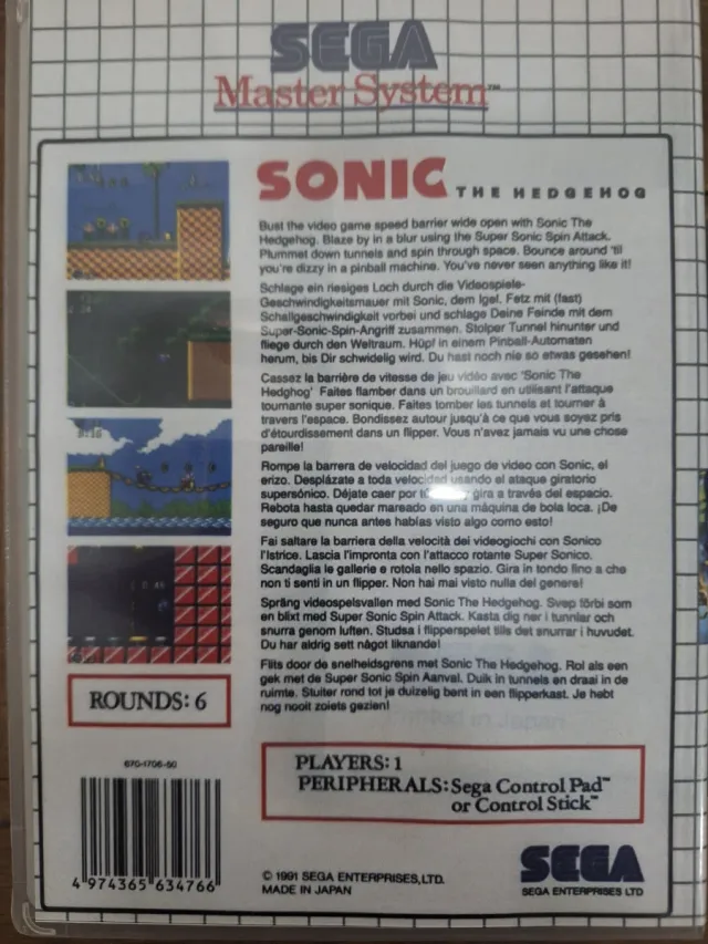 Sonic The Hedgehog - Sega Master System