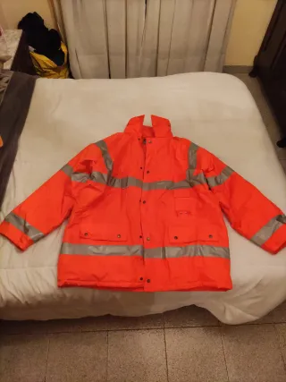 Cazadora trabajo reflectante naranja