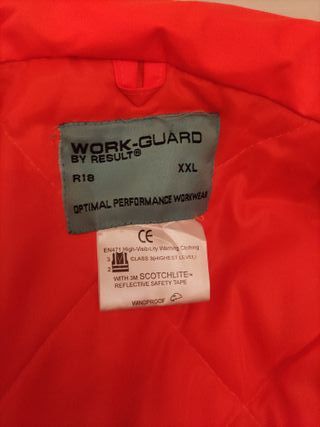 Cazadora trabajo reflectante naranja