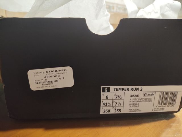 Zapatillas Adidas Temper Run 2 Beige/Gris