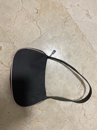 Bolso vintage Roxy negro y rosa