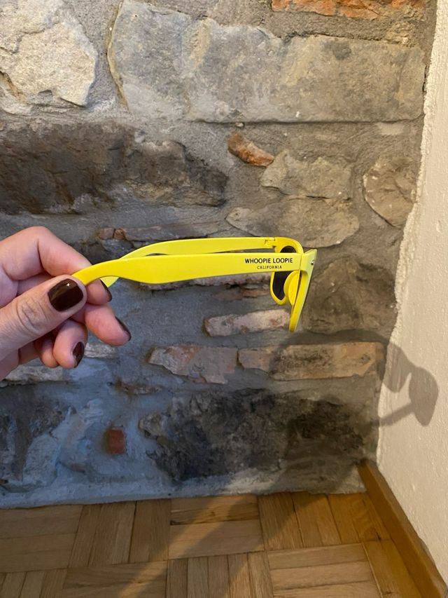 Occhiali da sole Whoopie Loopie Giallo Nero