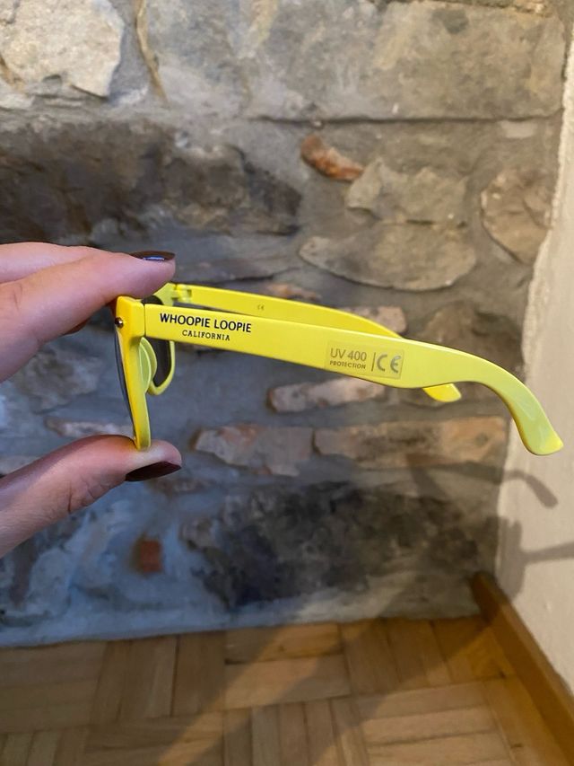 Occhiali da sole Whoopie Loopie Giallo Nero