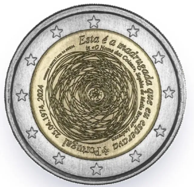 MONETA COMMEMORATIVI DI PORTOGALLO DA 2€ 2024 S/C