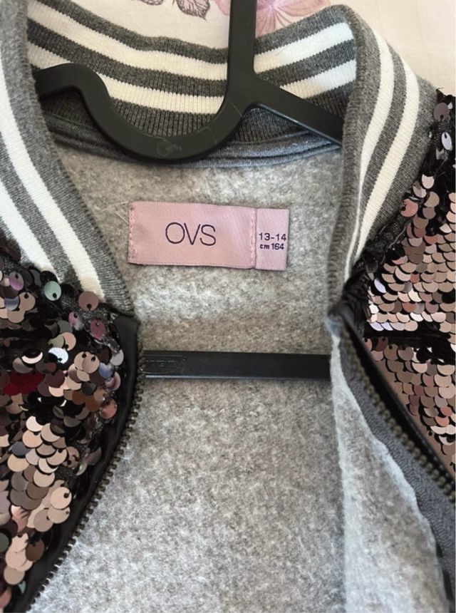 Giacchetto bambina paillettes OVS